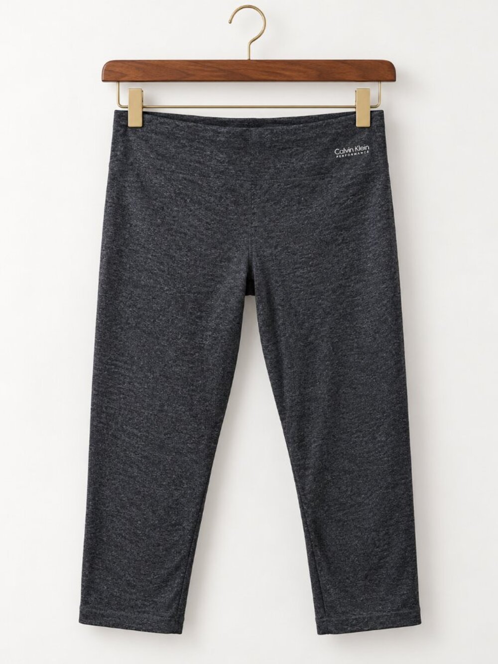 Calvin Klein Performance Cotton Grey Quick Dry Leggings Size S Stretch Yoga